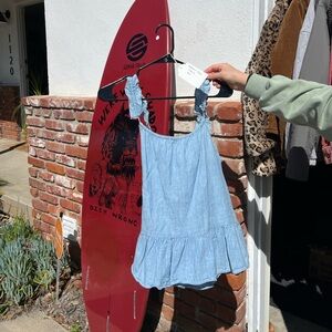 Madewell Denim Ruffle-Strap Cami Top